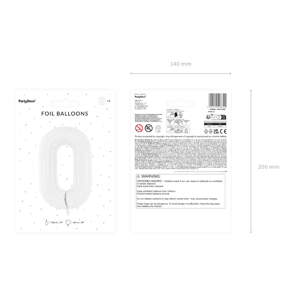 Number Foil Balloon - No.0