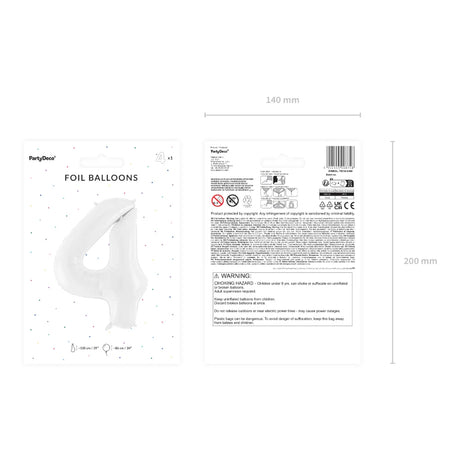 Number Foil Balloon - No.4