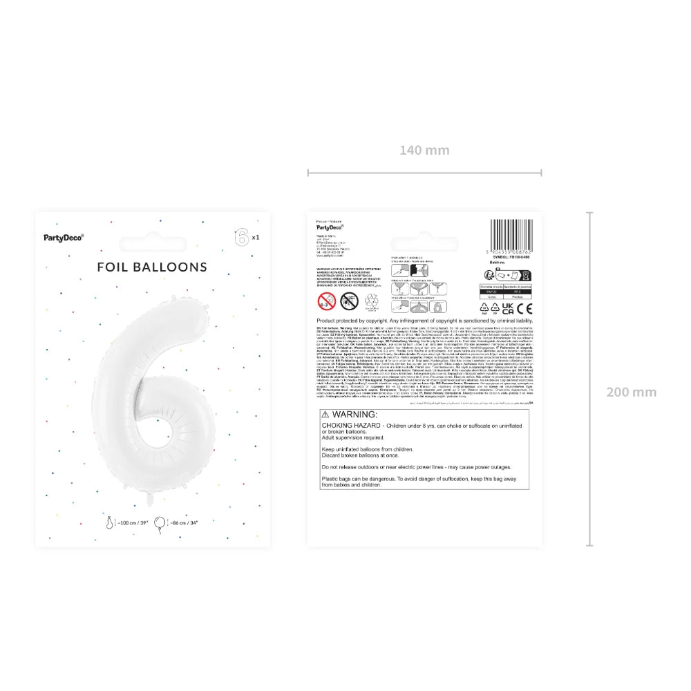 Number Foil Balloon - No.6