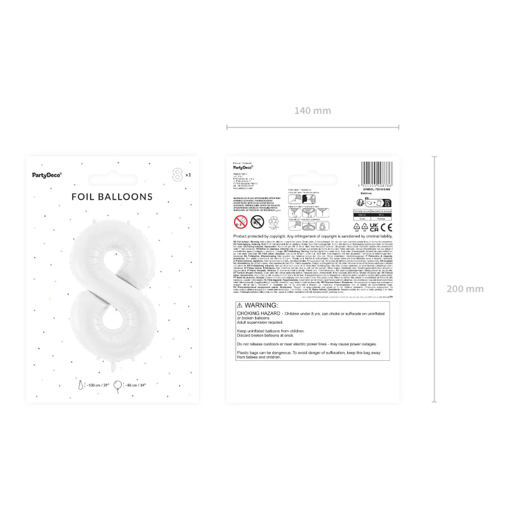 Number Foil Balloon - No.8