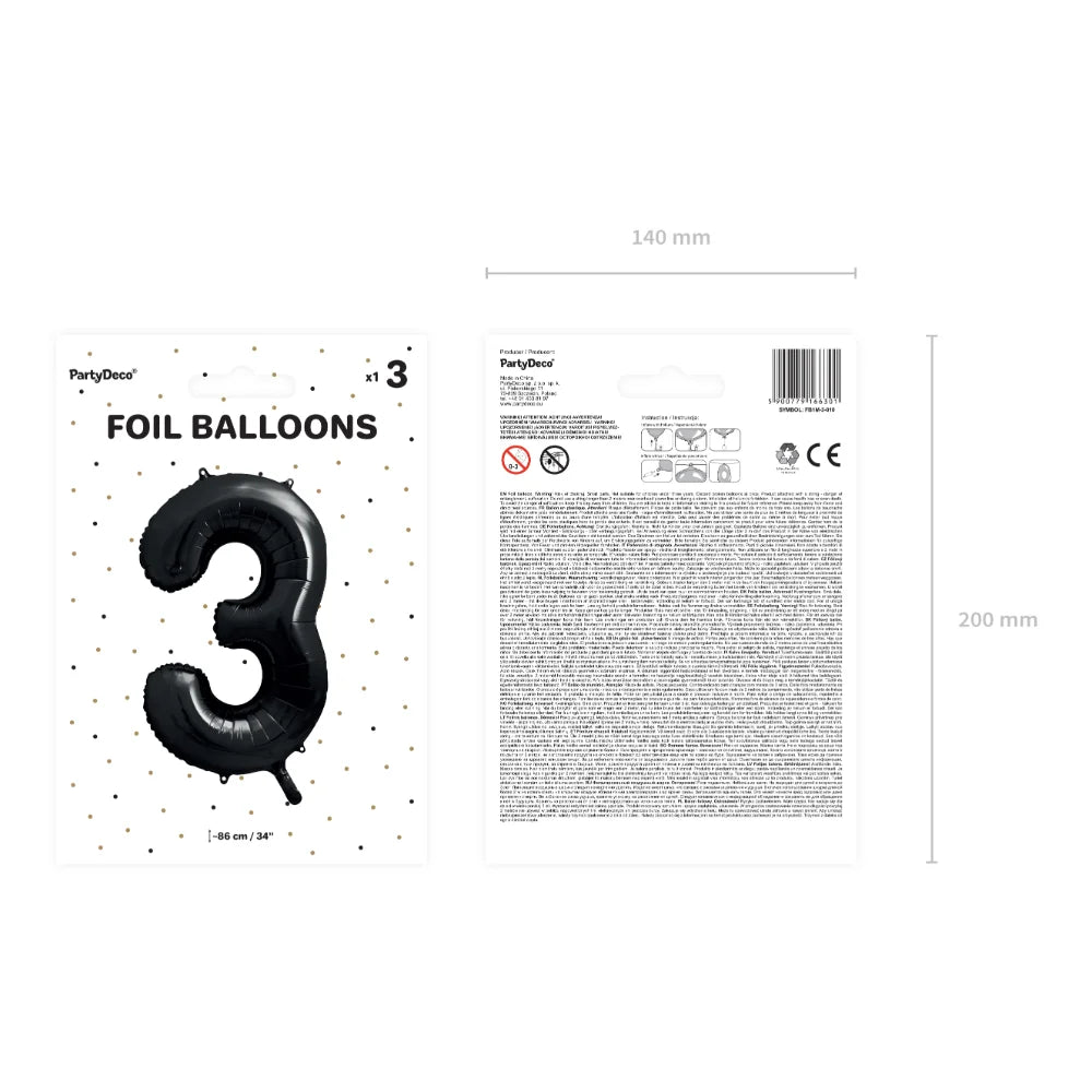 Number Foil Balloon - No.3