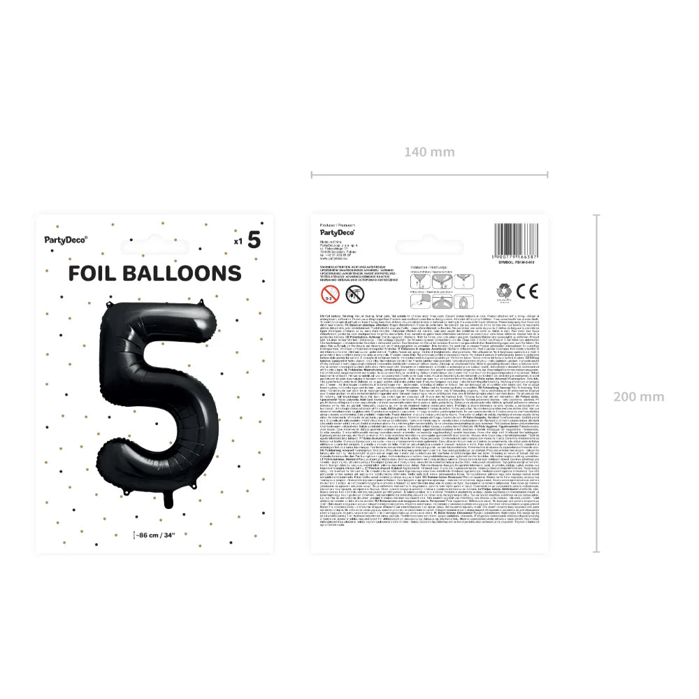 Number Foil Balloon - No.5