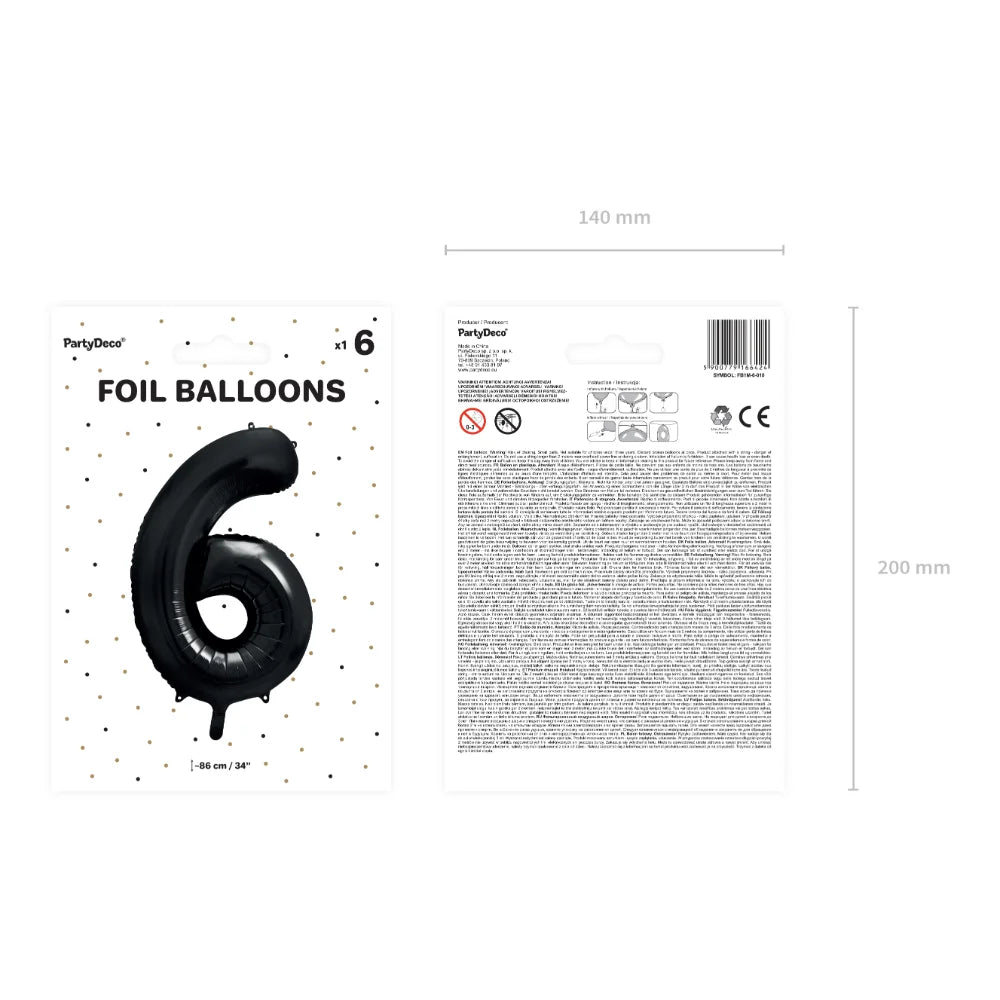 Number Foil Balloon - No.6