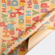 Happy Birthday Letter Kraft Gift Wrapping Paper 50 x 70 Cm Set of 6 Pcs