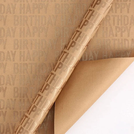 Happy Birthday Kraft Gift Wrapping Paper 50 x 70 Cm Set of 6 Pcs