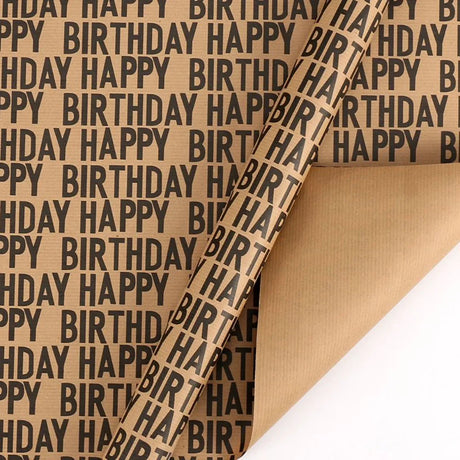 Happy Birthday Kraft Gift Wrapping Paper 50 x 70 Cm Set of 6 Pcs