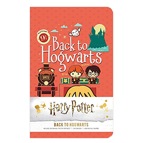 harry potter back to hogwarts ruled pocket journal hardcover
