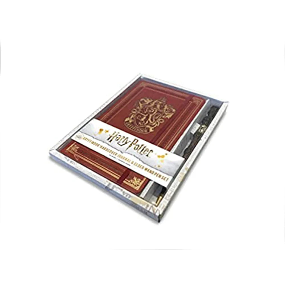 harry potter gryffindor hardcover journal and elder wand pen set hardcover