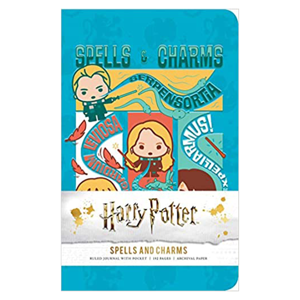 harry potter spells and charms ruled pocket journal hardcover