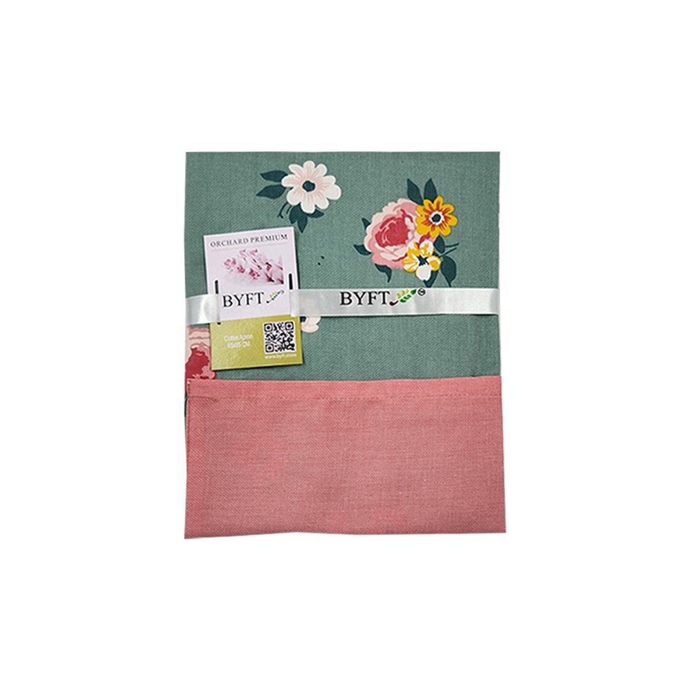BYFT Orchard Apron - Green and Pink Floral Cotton Cooking Apron