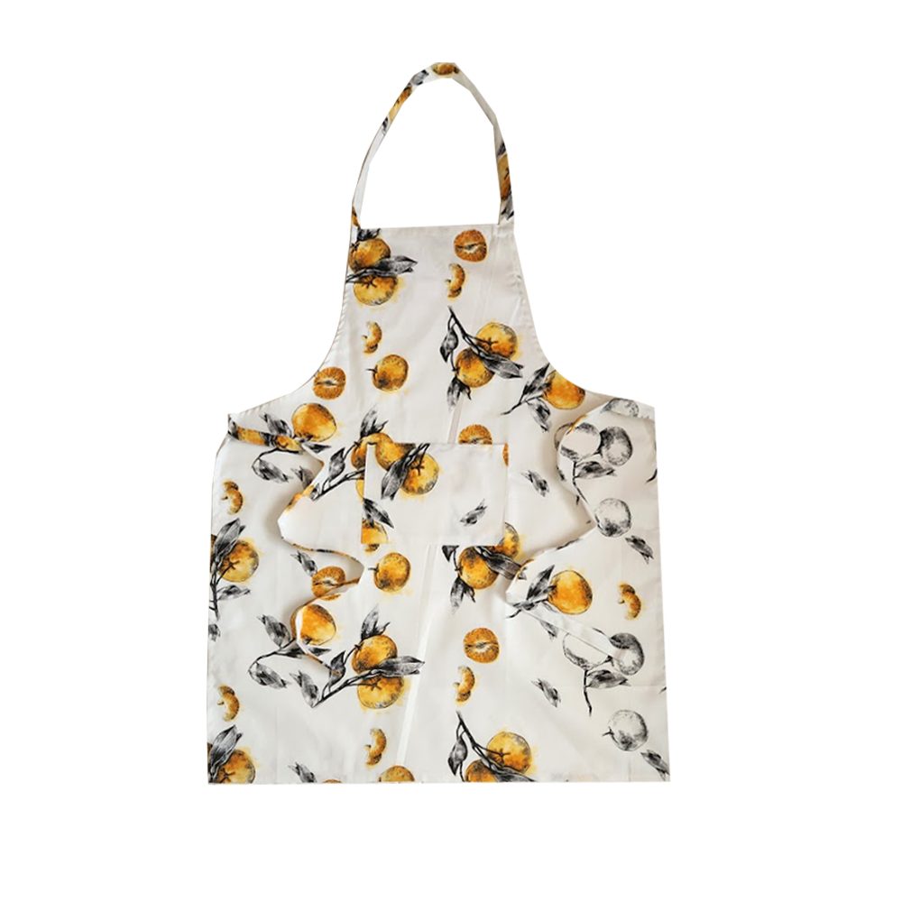 BYFT Orchard Apron - Grove of Oranges Printed Cotton Apron