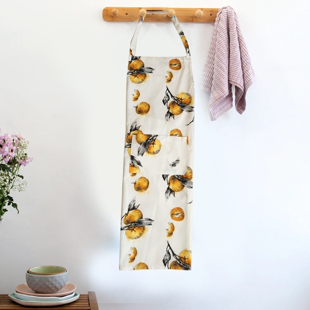 BYFT Orchard Apron - Grove of Oranges Printed Cotton Apron
