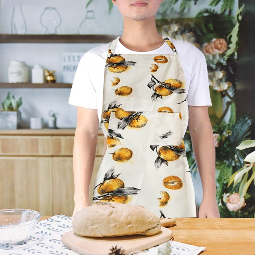 BYFT Orchard Apron - Grove of Oranges Printed Cotton Apron