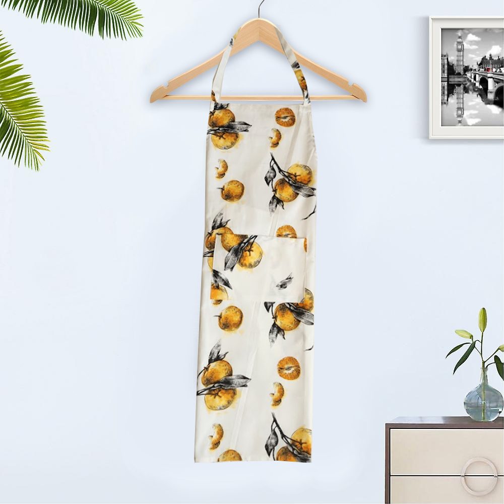 BYFT Orchard Apron - Grove of Oranges Printed Cotton Apron