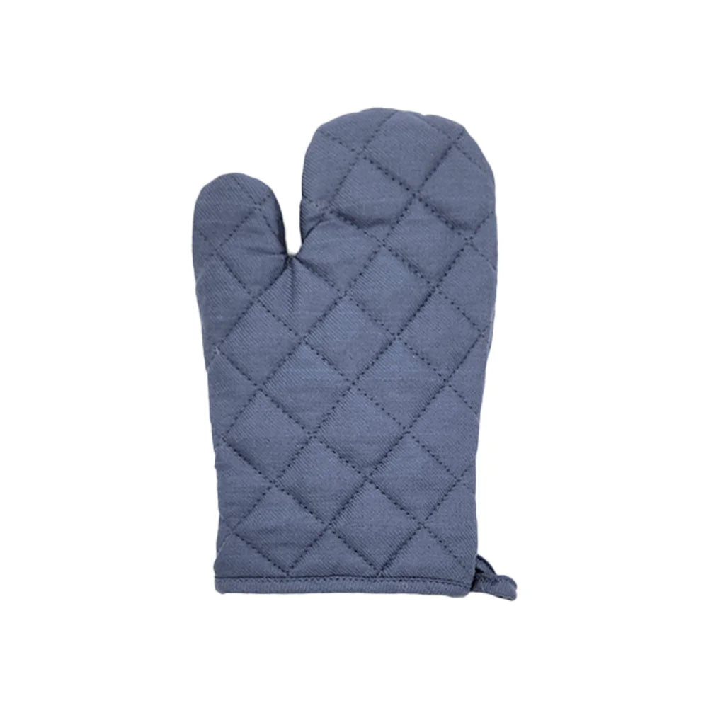 BYFT Orchard Cotton Gloves & Pot Holder Set - Denim Blue Heat Resistant