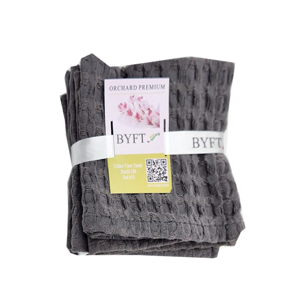 BYFT Orchard Heavy Waffle Dish Cloth 30 x 30 Cm - Super Absorbent Pure Cotton Kitchen Towel