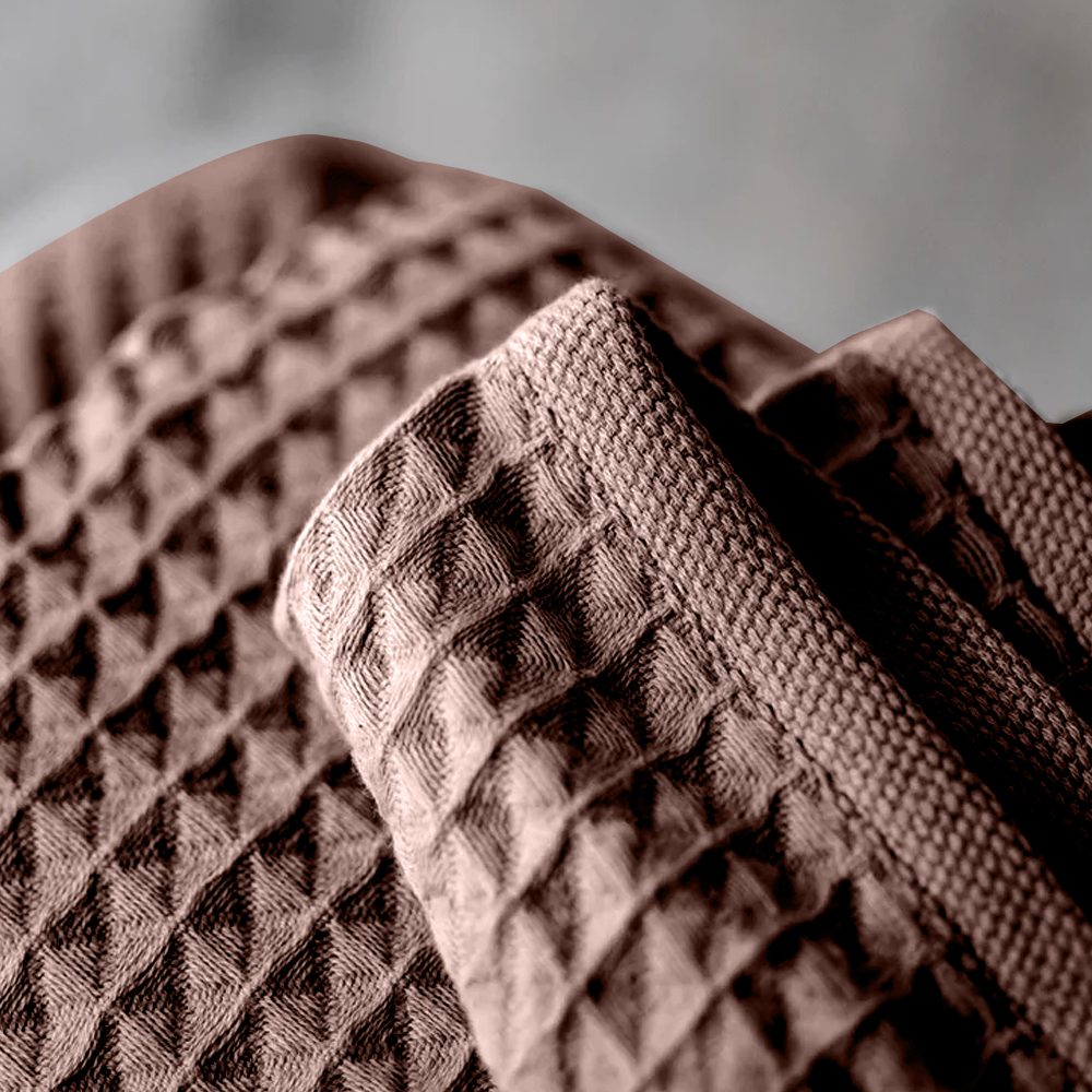 BYFT Orchard Heavy Waffle Kitchen & Hand Towel, Pure Cotton, 50 x 70 cm, Super Absorbent