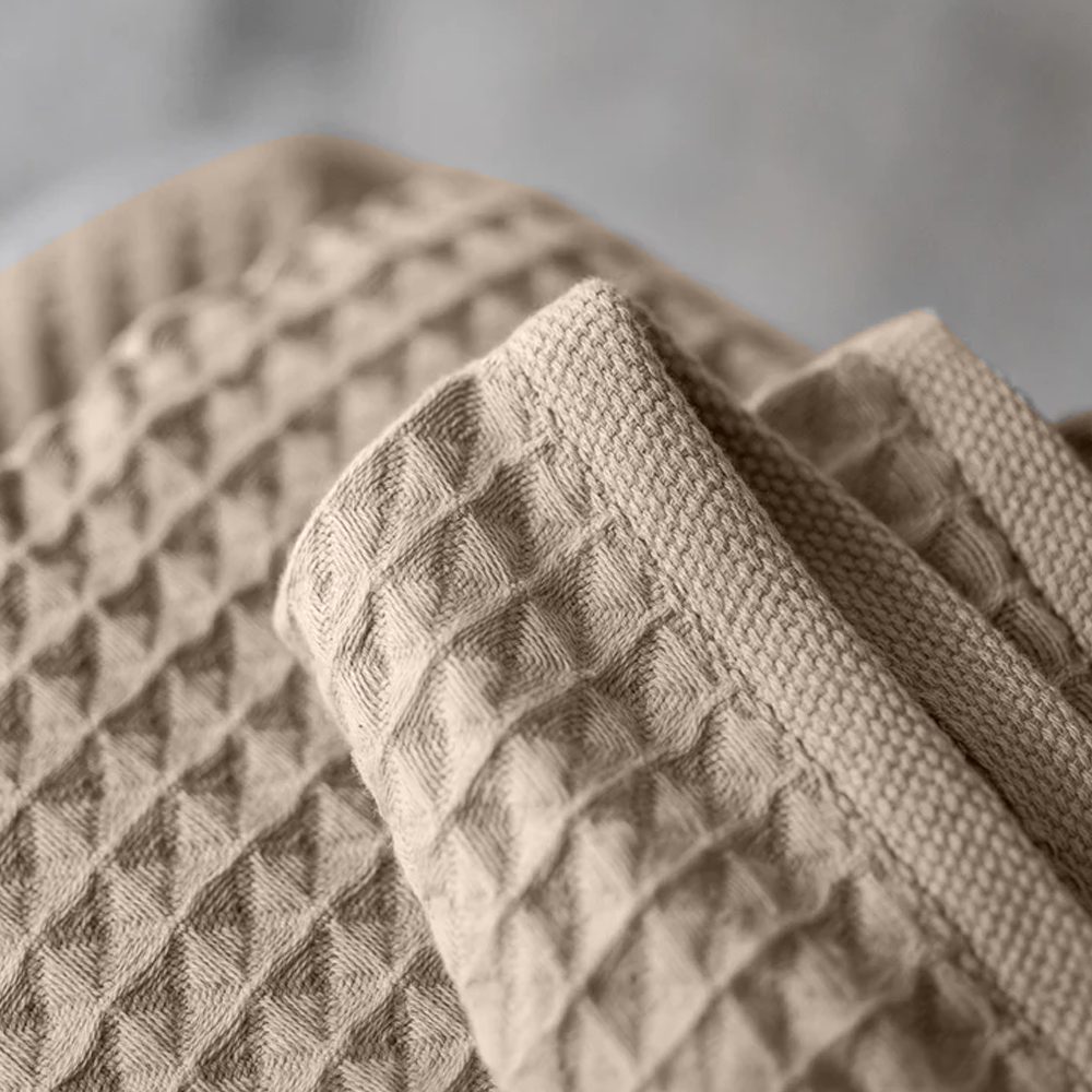 BYFT Orchard Heavy Waffle Kitchen & Hand Towel, Pure Cotton, 50 x 70 cm, Super Absorbent