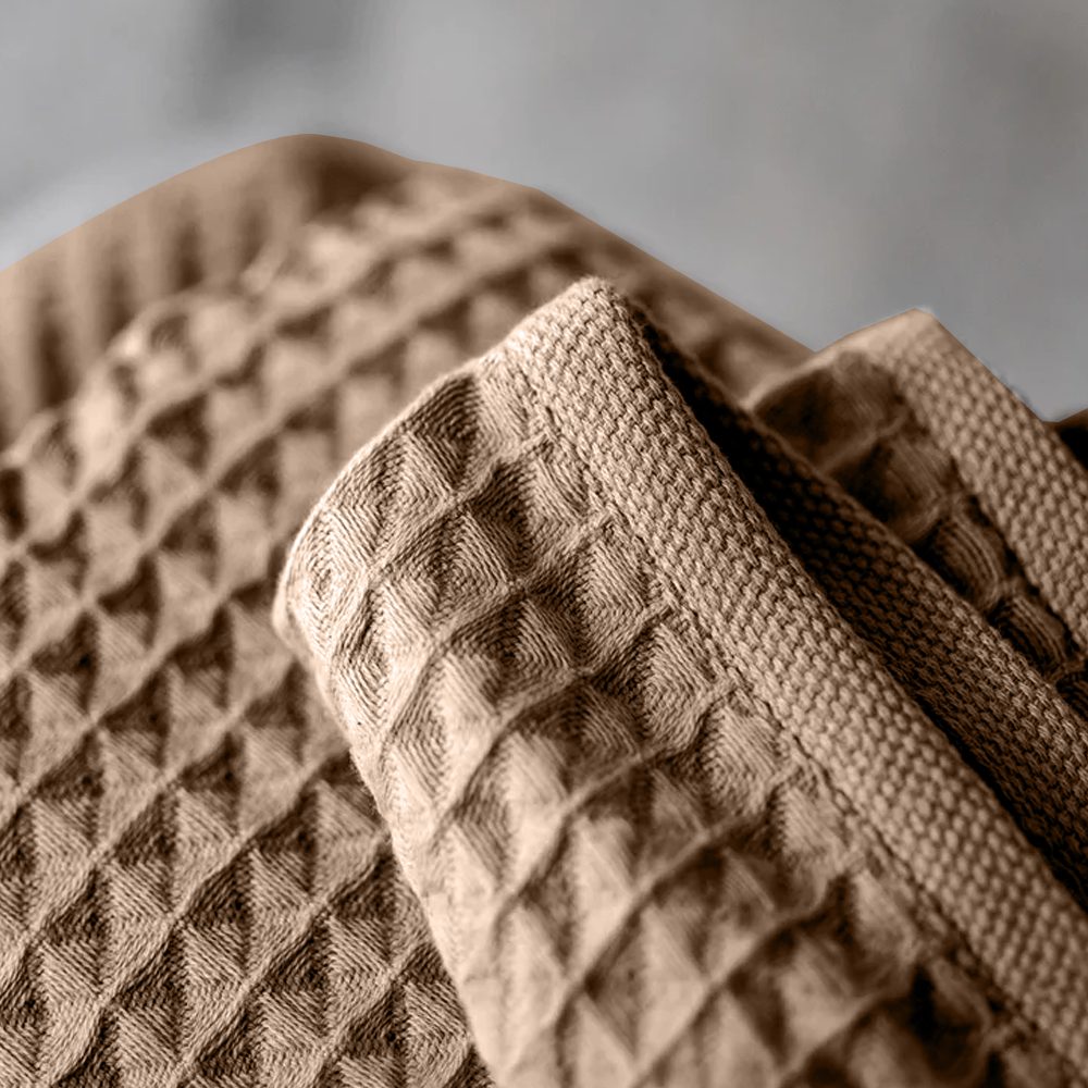 BYFT Orchard Heavy Waffle Kitchen & Hand Towel, Pure Cotton, 50 x 70 cm, Super Absorbent