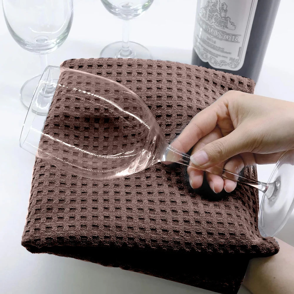 BYFT Orchard Heavy Waffle Cotton Towel - 50 x 110 cm - Ultra Absorbent & Quick Dry