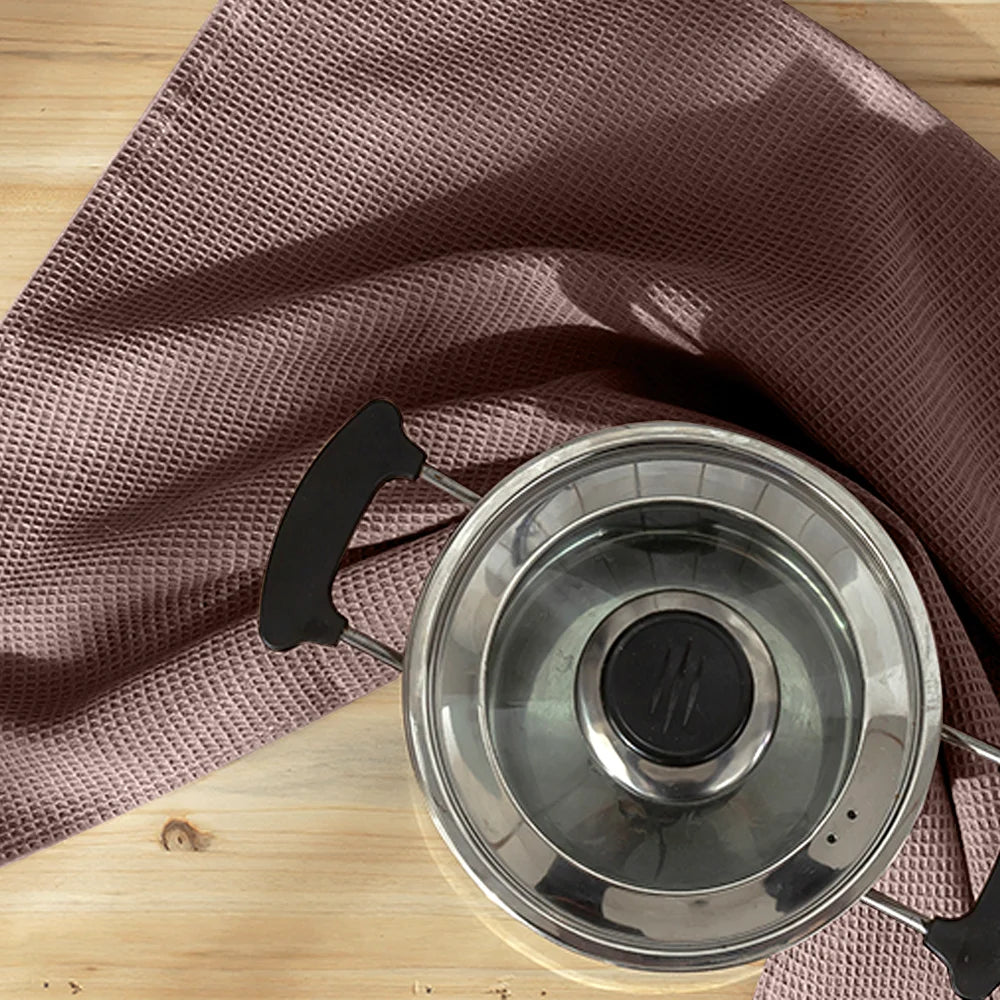 BYFT Orchard Heavy Waffle Cotton Towel - 50 x 110 cm - Ultra Absorbent & Quick Dry