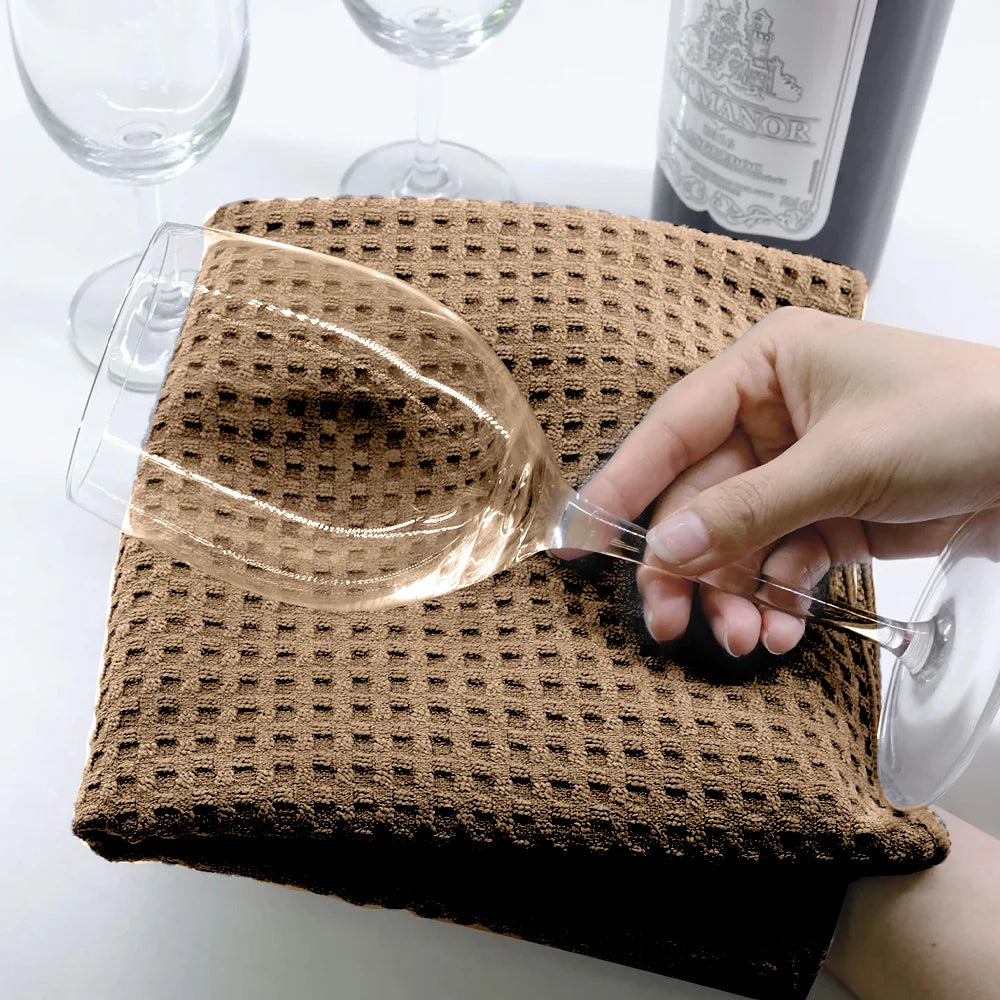 BYFT Orchard Heavy Waffle Cotton Towel - 50 x 110 cm - Ultra Absorbent & Quick Dry