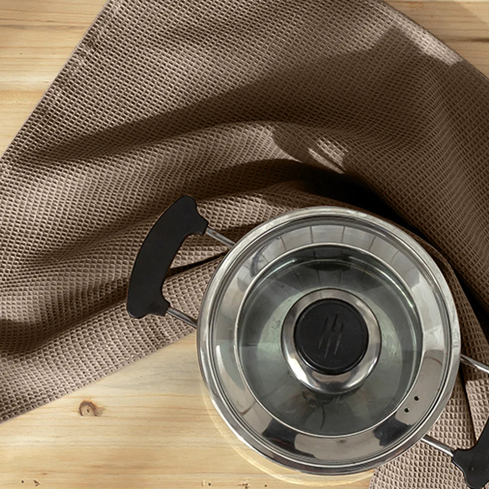 BYFT Orchard Heavy Waffle Cotton Towel - 50 x 110 cm - Ultra Absorbent & Quick Dry