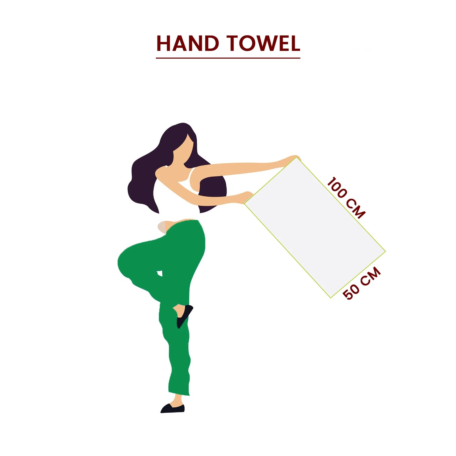 BYFT Orchard Heavy Waffle Cotton Towel - 50 x 110 cm - Ultra Absorbent & Quick Dry