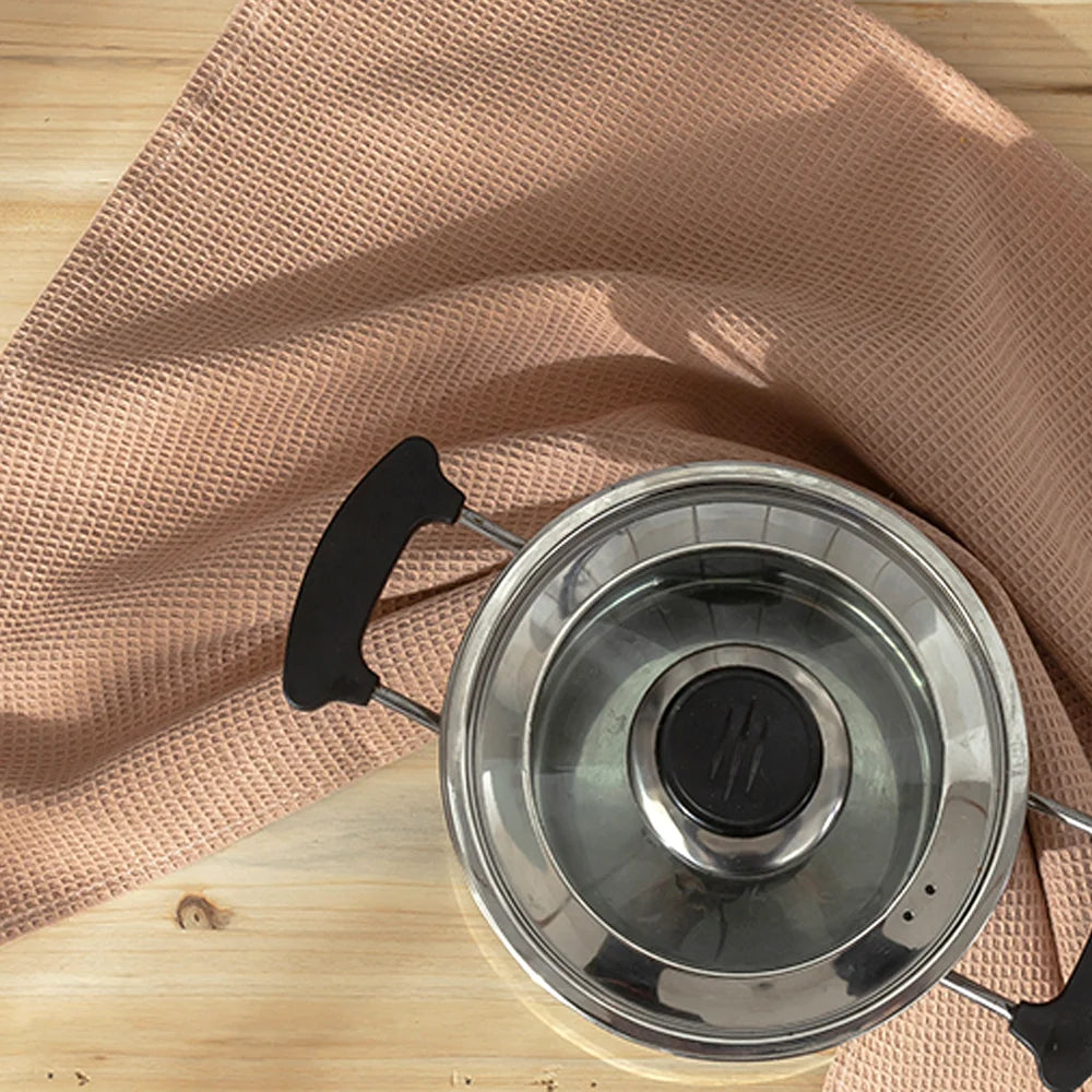 BYFT Orchard Heavy Waffle Cotton Towel - 50 x 110 cm - Ultra Absorbent & Quick Dry