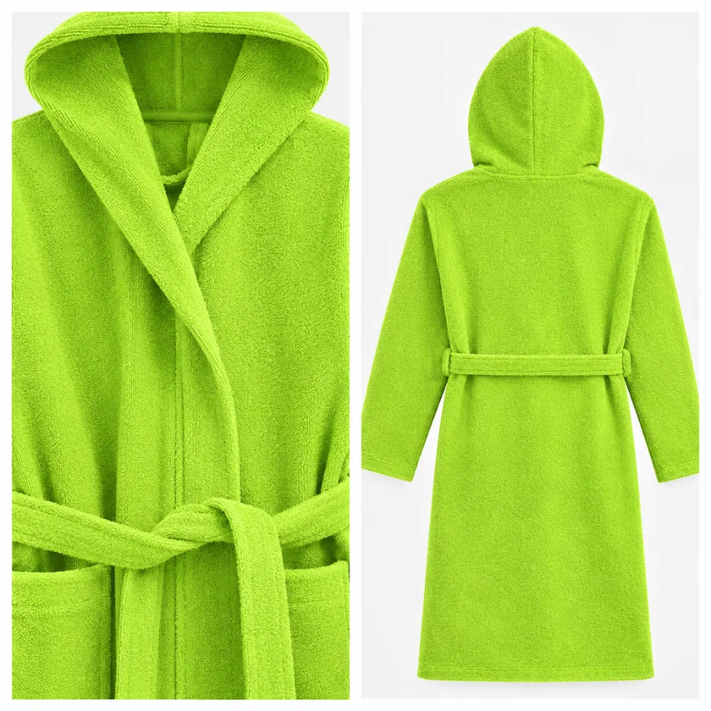 BYFT Daffodil Kids Hooded Bathrobe Luxury Cotton Soft, Absorbent, Quick-Dry