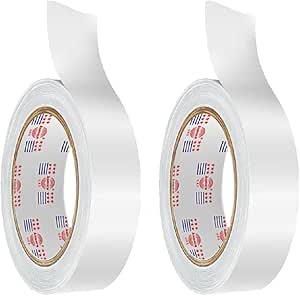 Asmaco Double Side Tissue Tape - White - 25 Yards