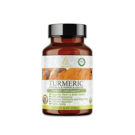 BYFT022230 Hemani Aa Herbal Dietary Supplement Turmeric With Black Pepper and Ginger Oil Capsule Set of 01.webp
