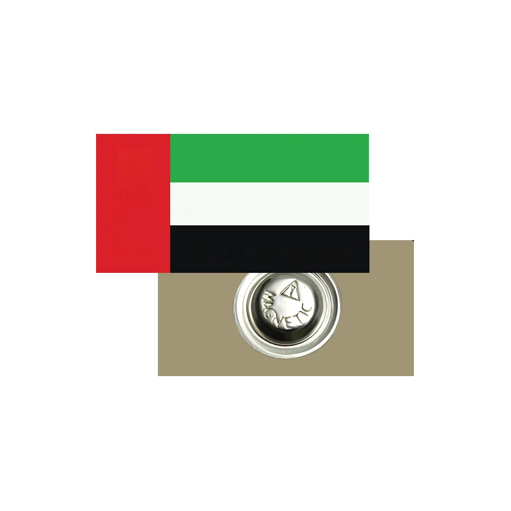 BYFT022674 BYFT UAE Flag Metal Badge Backside with Magnet 40 x 20 mm Set of 01.webp