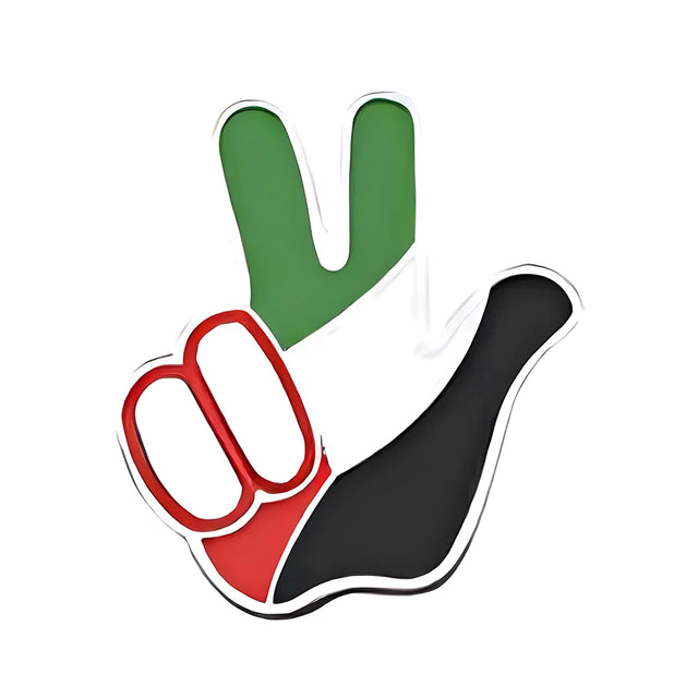 BYFT022677 BYFT UAE Hand Metal Badge Backside with Magnet 28 x 35 mm Set of 01.webp