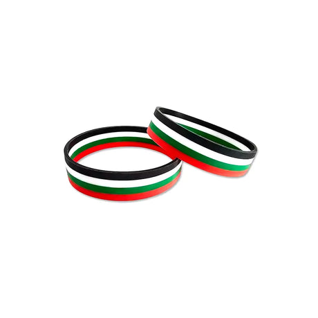 BYFT022688 BYFT UAE Flag Silicone Wristbands 20 cm dia Set of 01.webp