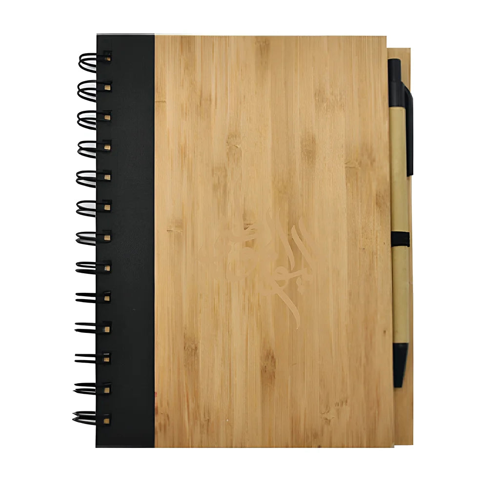 BYFT022736 BYFT Bamboo Notebook with Pen 150 x 175 mm GFK 13. Eco Friendly 50 sheets Coloring pad set 115 x 160 x 18 mm Set of 01.webp