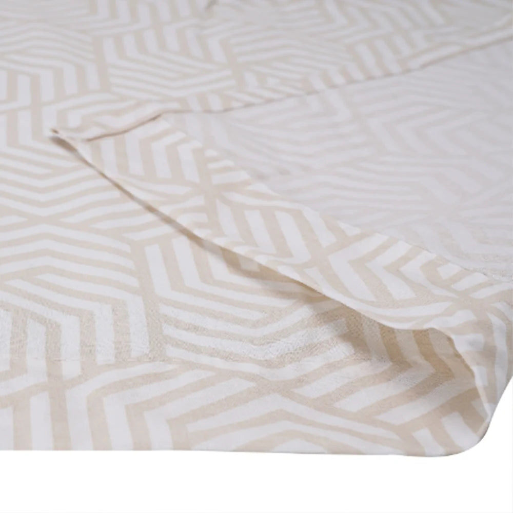 BYFT023568 Home Tex Design King Flat Sheet 240 x 260 Cm 2 Pillow Cover 50 x 80 Cm Printed Abee 100 Cotton Set of 3 B.webp