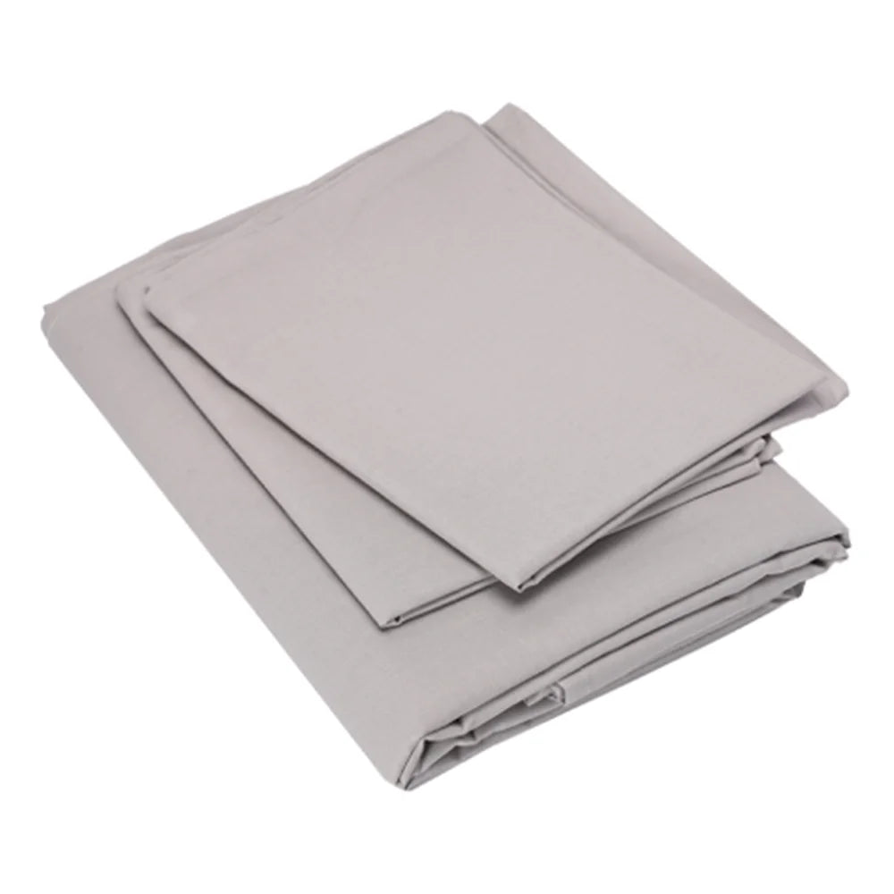 BYFT023575 Home Tex Design King Flat Sheet 240 x 260 Cm 2 Pillow Cover 50 x 80 Cm Fermanville 100 Cotton Set of 3.webp