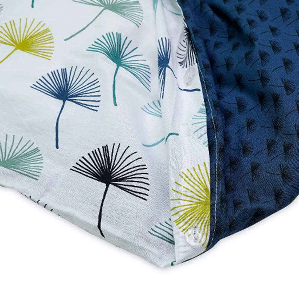 BYFT023586 Home Tex Design King Duvet Cover 240 x 200 Cm 2 Pillow Cover 50 x 80 Cm Printed Plamete Reversible 100 Cotton Set of 3 E.webp