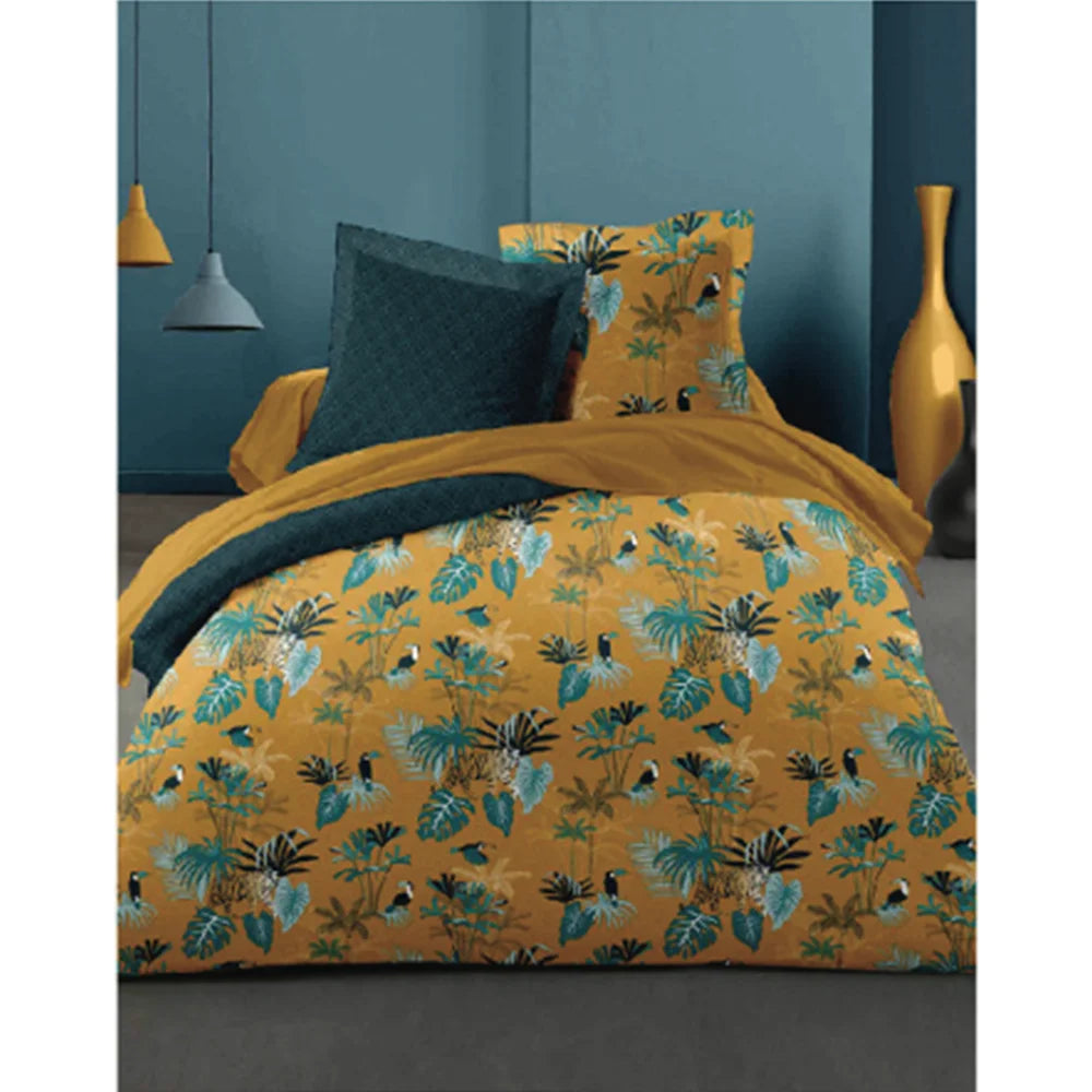 BYFT023589 Home Tex Design King Duvet Cover 240 x 200 Cm 2 Pillow Cover 50 x 80 Cm Printed Orparadis 100 Cotton Set of 3.webp