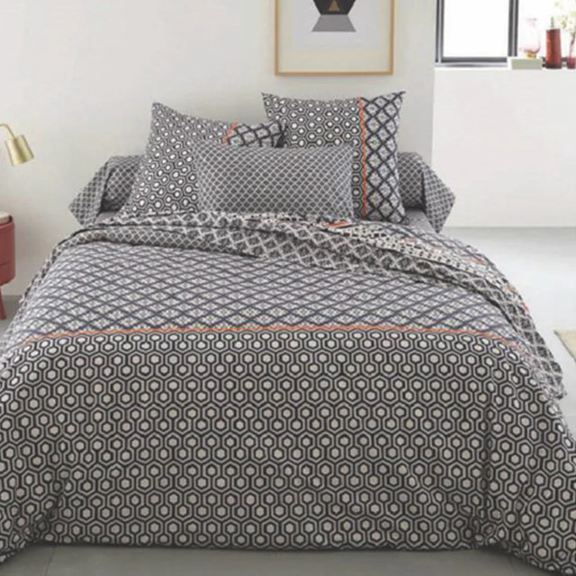 BYFT023604 Home Tex Design King Duvet Cover 240 x 200 Cm 2 Pillow Cover 50 x 80 Cm Printed 100 Cotton Set of 3.webp