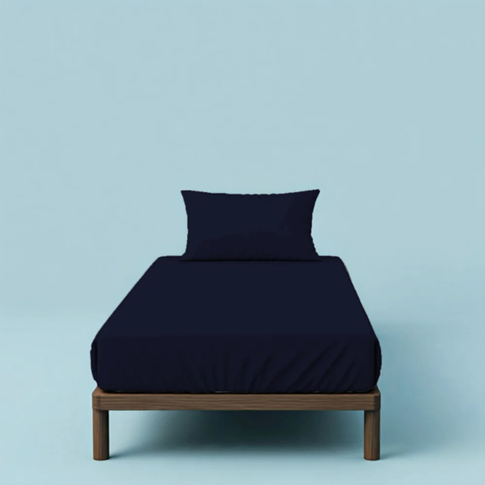 BYFT023610 Home Tex Design Single Flat Sheet 150 x 260 Cm 1 Pillow Cover 50 x 75 Cm 100 Cotton Set of 2.webp