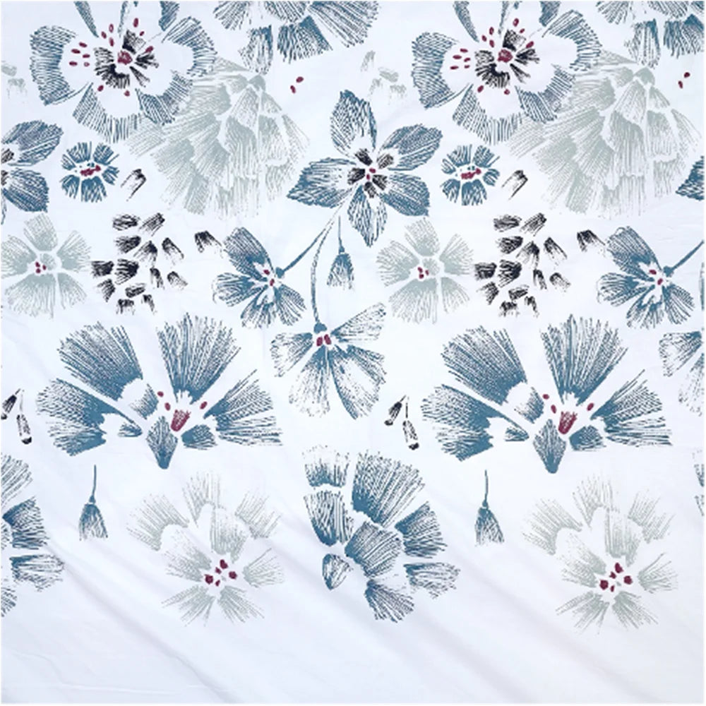 BYFT023611 Home Tex Design King Duvet Cover 240 x 200 Cm 2 Pillow Cover 50 x 80 Cm Printed Amarande 100 Cotton Set of 3 B.webp