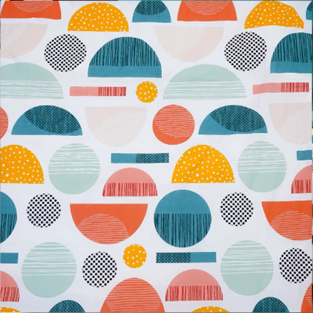 BYFT023632 Home Tex Design King Duvet Cover 240 x 200 Cm 2 Pillow Cover 50 x 80 Cm Printed Graphic Multi 100 Cotton Set of 3 A.webp