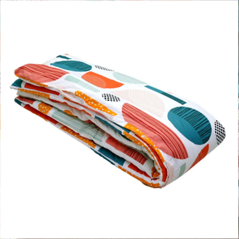 BYFT023632 Home Tex Design King Duvet Cover 240 x 200 Cm 2 Pillow Cover 50 x 80 Cm Printed Graphic Multi 100 Cotton Set of 3 E.webp