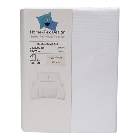 BYFT023645 Home Tex Design Single Duvet Cover 160 x 220 Cm 1 Pillow Cover 50 x 75 Cm 250 Tc White 100 Cotton Set of 2 A.webp