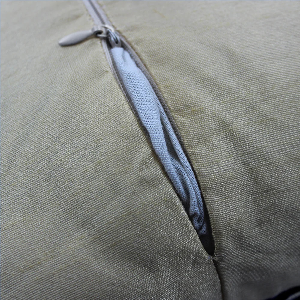 BYFT Orchard Cushion Cover 16 x 16 inch (Zig Zag Design - Grey) 40 x 40 cm Luxury Decorative Cushion Cover for Sofa, Bed & Living Room - Set of 02