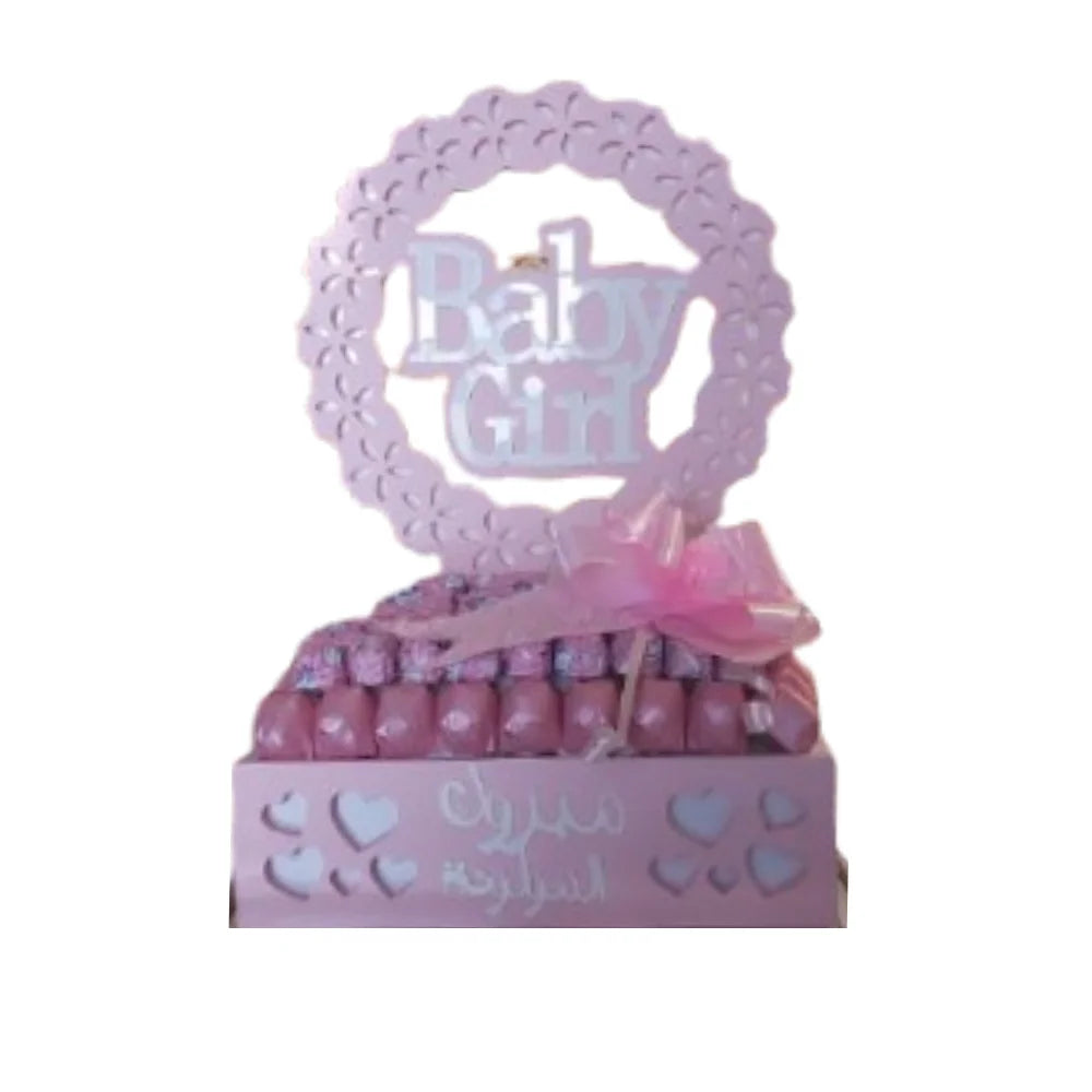 deluxe baby girl chocolate gift hamper 1kg