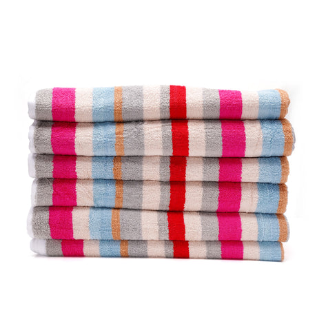 byft home design bath towel white stripe 70 x 140 cm 100 cotton 550 gsm