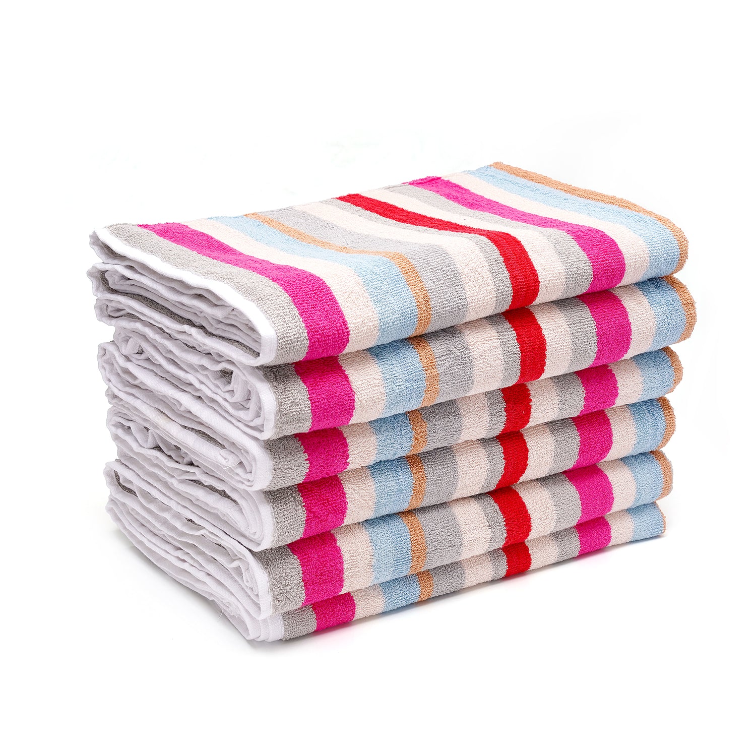 byft home design bath towel white stripe 70 x 140 cm 100 cotton 550 gsm